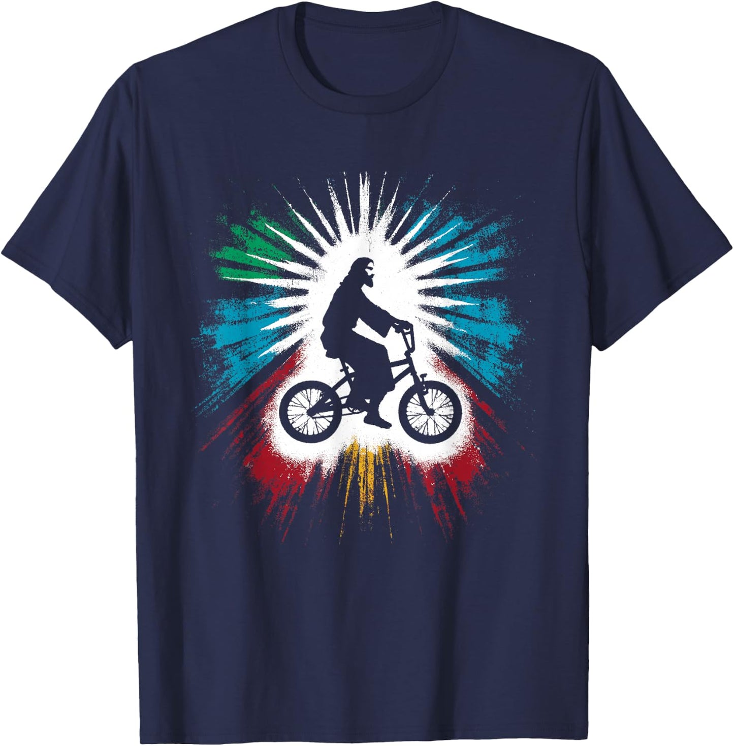 Jesus BMX Bike - Funny Christian Religious Cycling Lover T-Shirt - T-Shirt | Navy