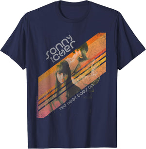 Sonny and Cher The Beat Goes On T-Shirt - T-Shirt | Navy