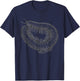 Terrarium Fan Shirts Giant Millipedes, Invertebrates, Drawing Terrarium - Black, Small, -Adult, Short Sleeve T-Shirt - T-Shirt | Navy