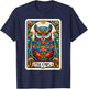 Psychic Tarot Card Owl Lover Shirt Mystic Owl T-Shirt - T-Shirt | Navy