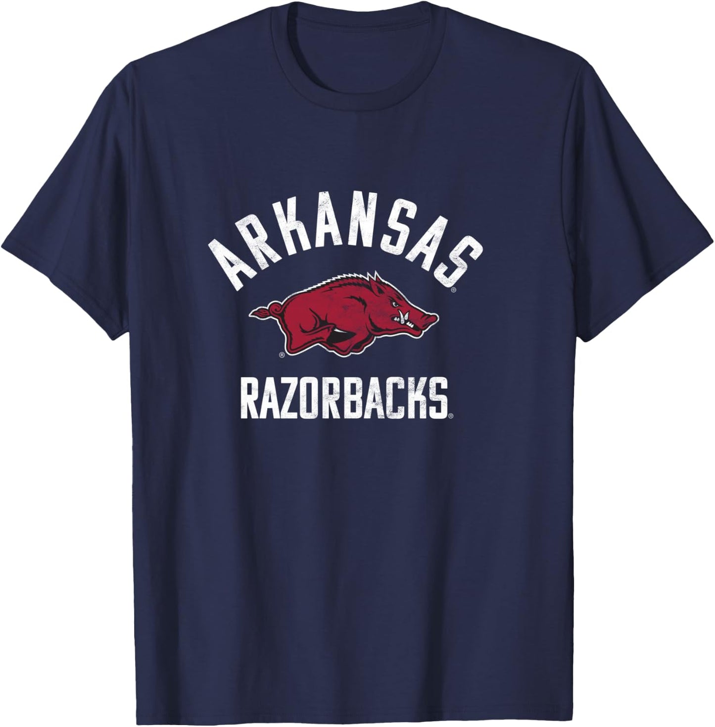 University of Arkansas Razorbacks Large T-Shirt - T-Shirt | Navy