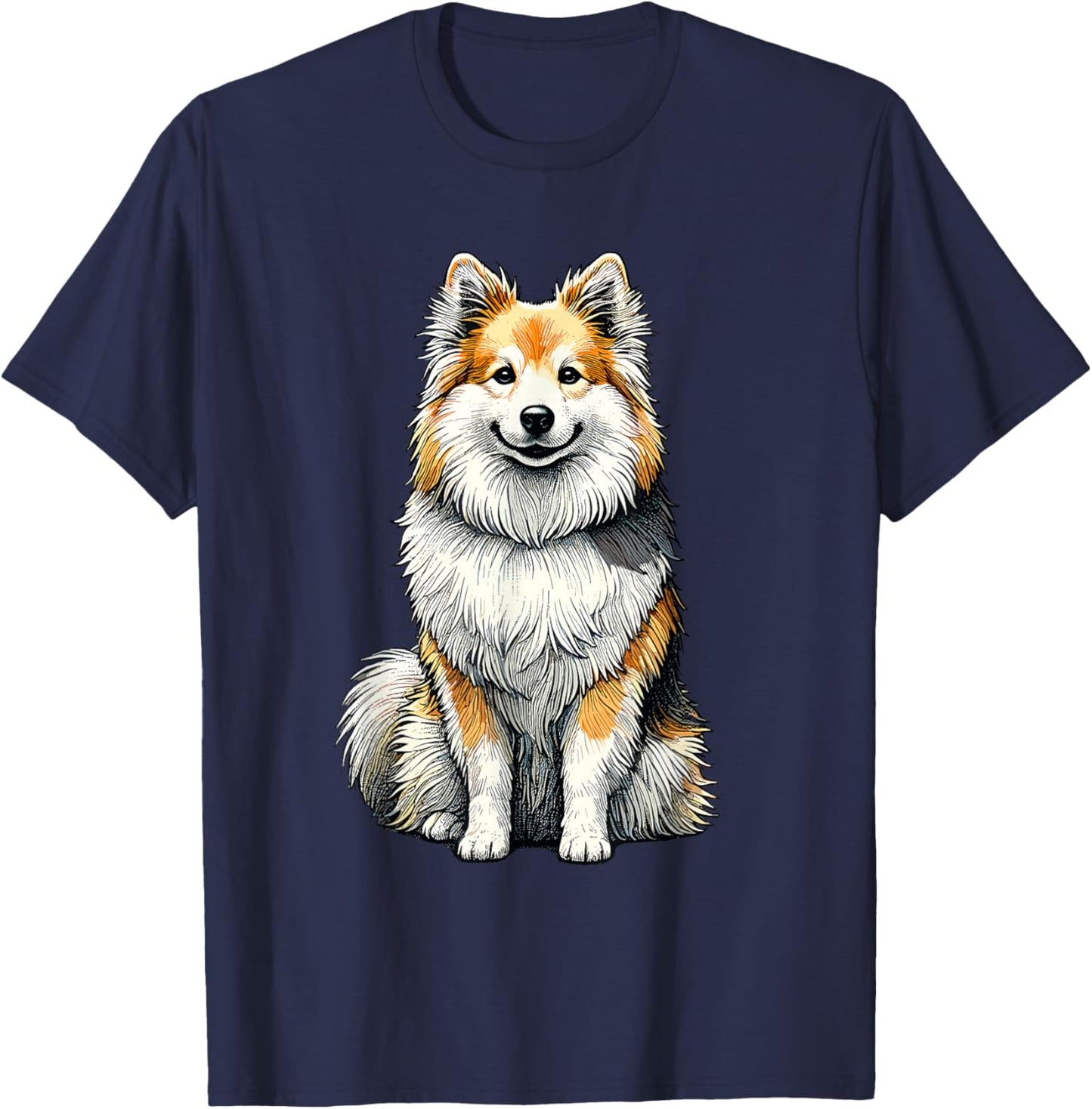 Icelandic Sheepdog T-Shirt - T-Shirt | Navy