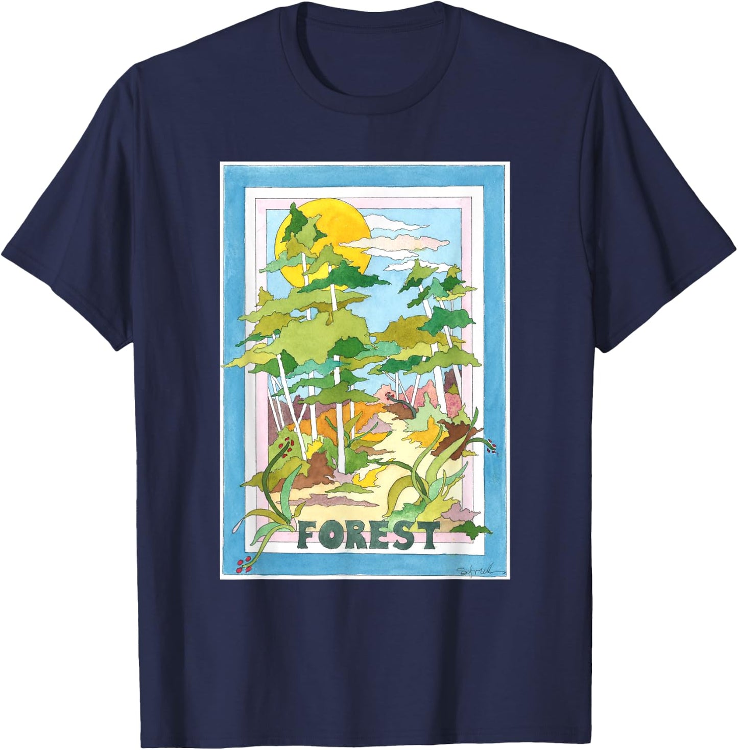 Forest T-Shirt - T-Shirt | Navy