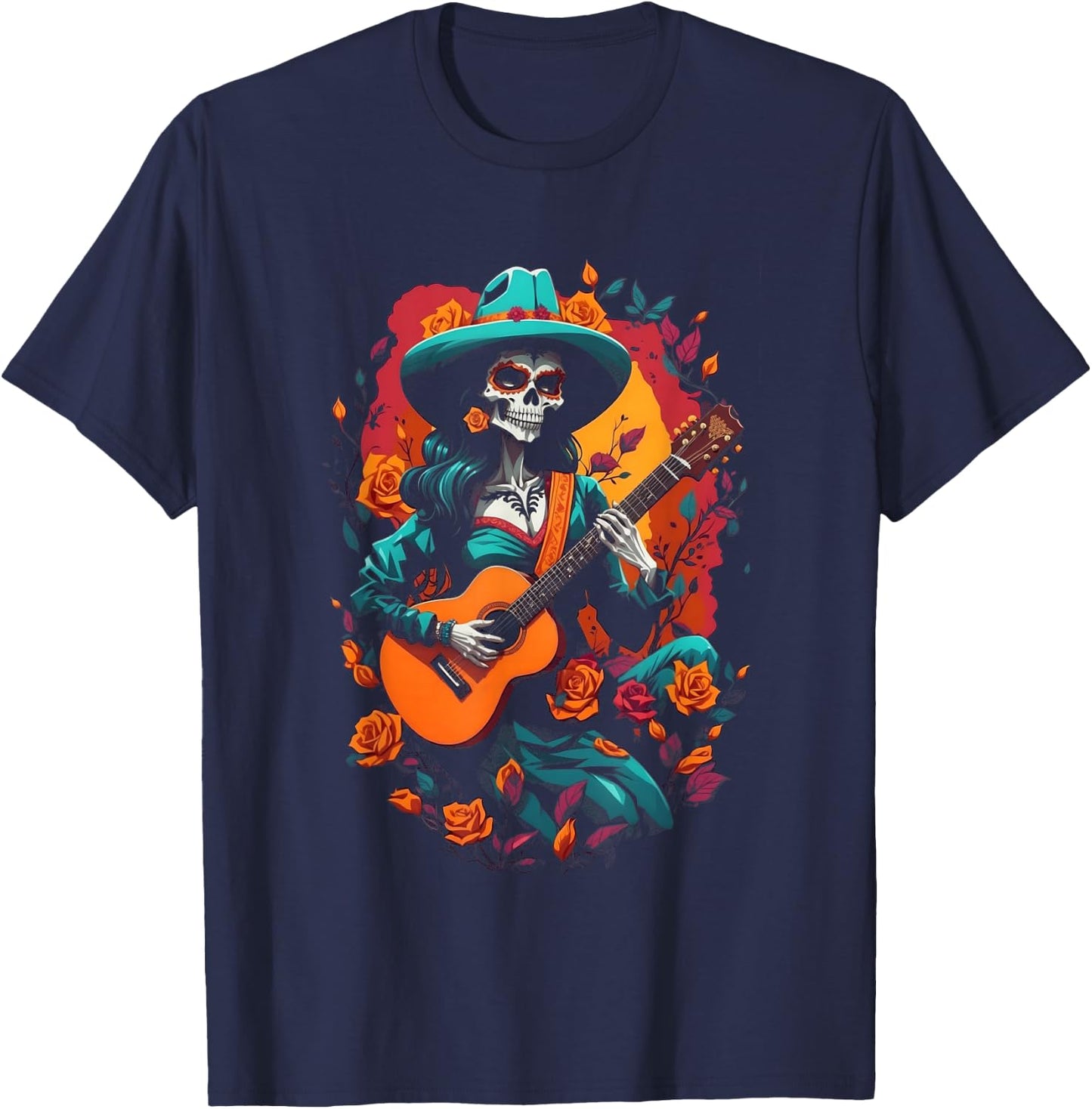 Day Of The Dead Musical T-Shirt - T-Shirt | Navy
