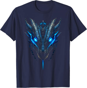 Lindworm Dragon Motif Mythical Artwork Lindworm Dragon T-Shirt - T-Shirt | Navy