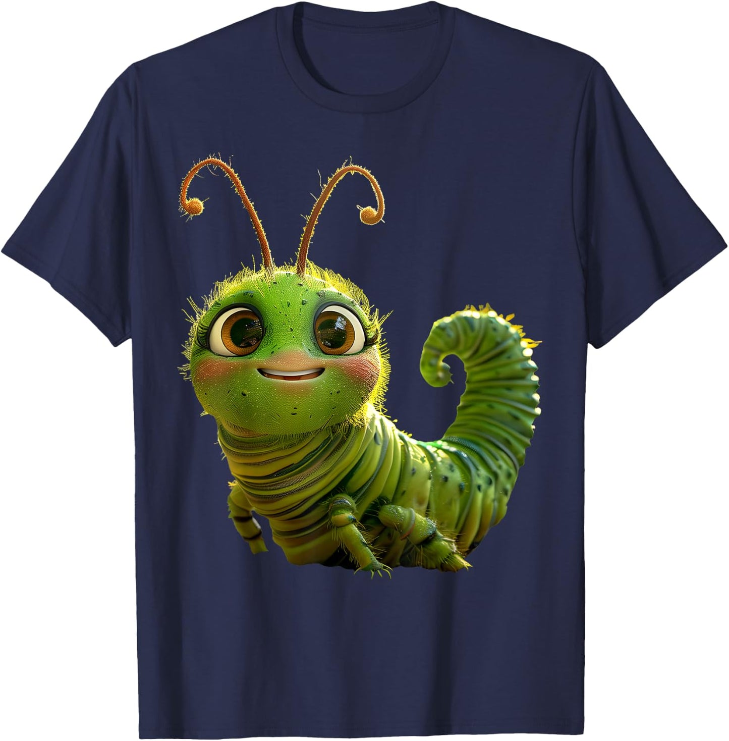 Caterpillar Funny Metamorphosis Cute Caterpillars T-Shirt - T-Shirt | Navy