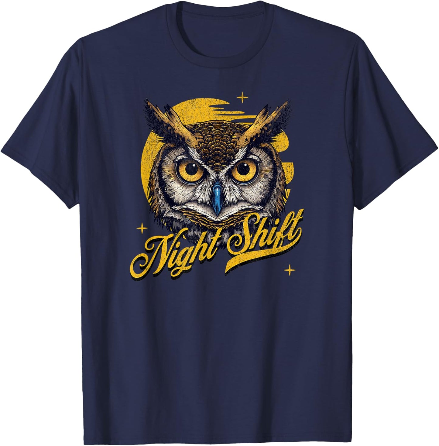 Night Shift Owl T-Shirt - T-Shirt | Navy