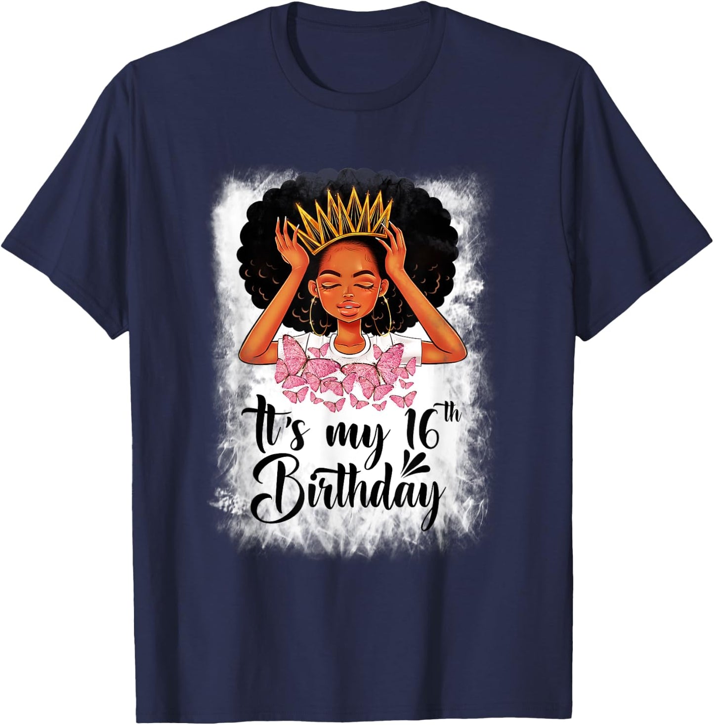 16 Year Old Gift Women Girls Teenager It's My 16th Birthday T-Shirt - T-Shirt | Navy
