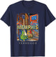 Memphis Tennessee TN Musical Legacy SD766 T-Shirt - T-Shirt | Navy