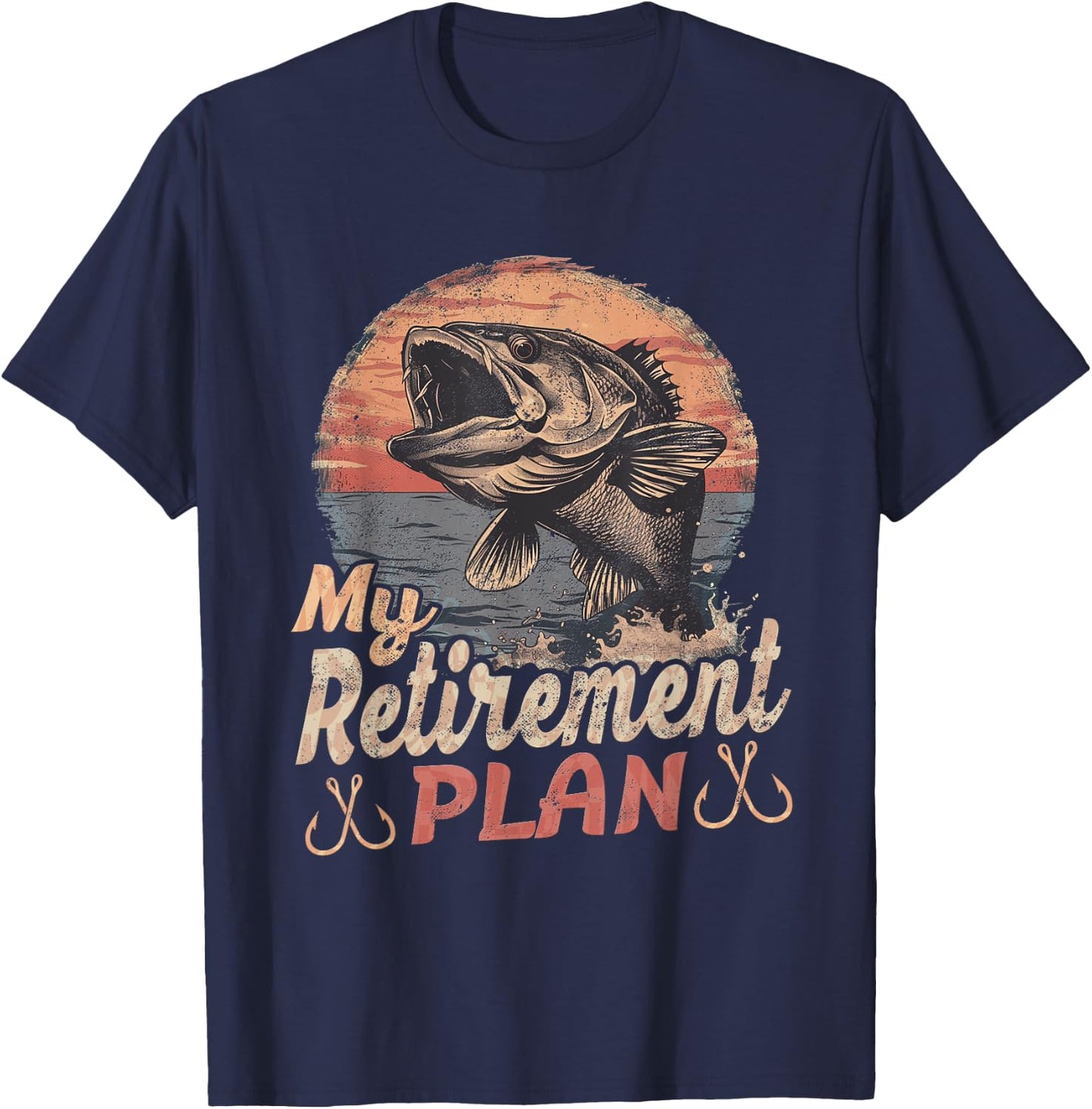 Funny "My Retirement Plan" - Fishing T-Shirt - T-Shirt | Navy