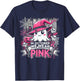 October We Wear Pink Ghost Witch Halloween T-Shirt - T-Shirt | Navy