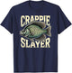 Crappie Slayer Fishing Enthusiast Gifts for Anglers T-Shirt - T-Shirt | Navy