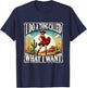 I Do A Thing Called What I Want Retro Western Cowgirl T-Shirt - T-Shirt | Navy
