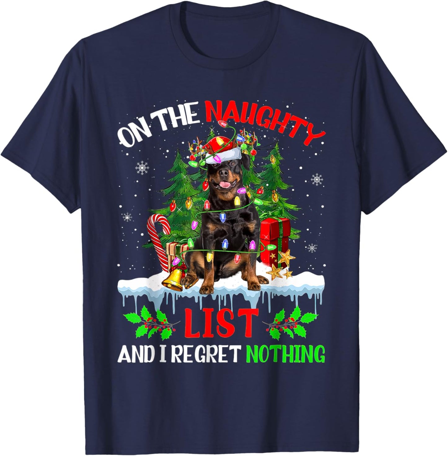 Adults Black Small Modern Cartoon Holiday Graphic Lightweight Pull On 1 Count T-Shirt - T-Shirt | Navy