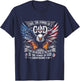 Eagle Flag Us Patriot Feel The Power Of God Corinthians 1 18 T-Shirt - T-Shirt | Navy