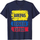 Arepas Cerveza Futbol Colombian Flag Distress Colombia Flag T-Shirt - T-Shirt | Navy