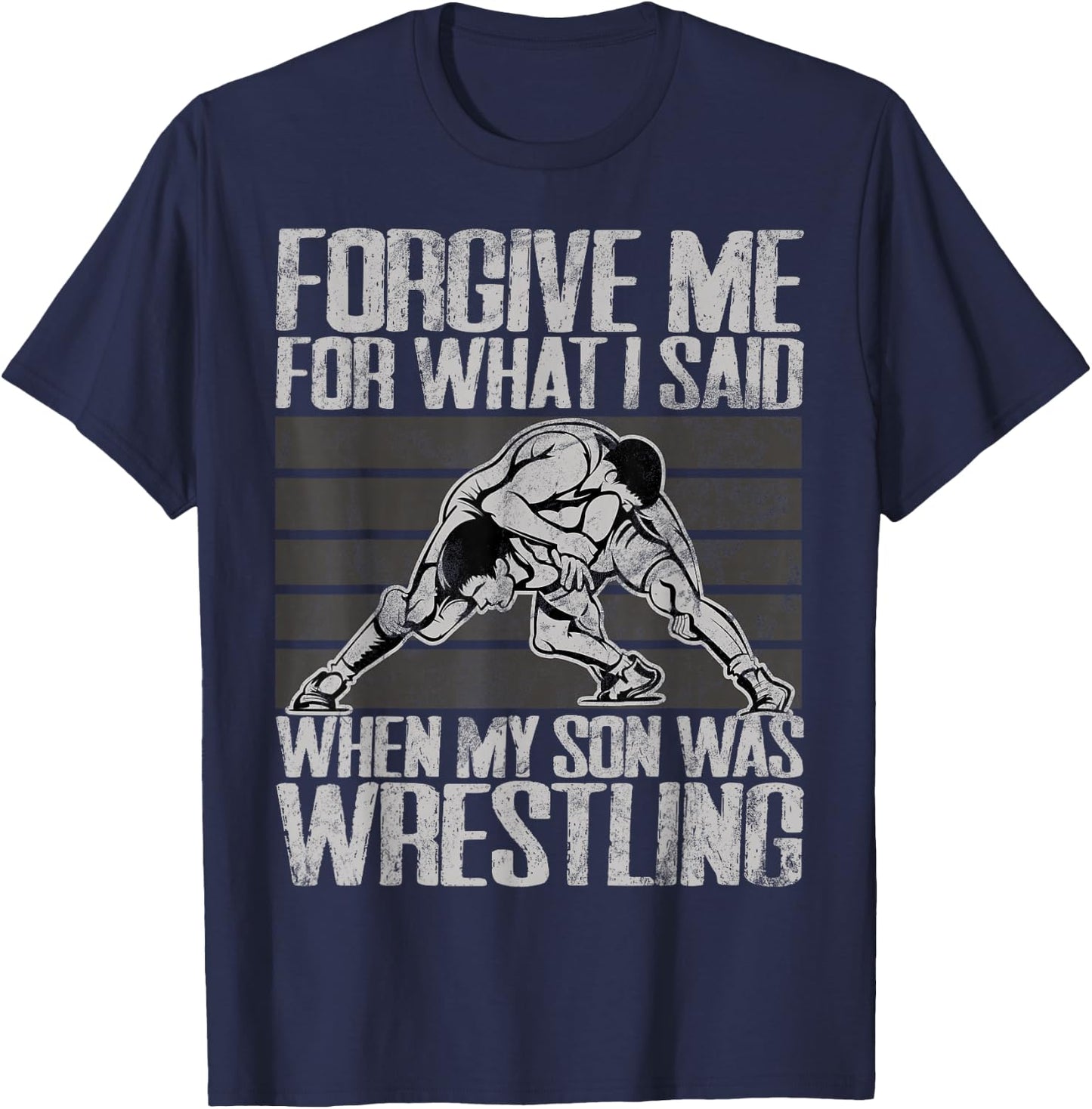 Wrestling Mom Wrestling Moms T-Shirt - T-Shirt | Navy