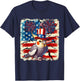 4th Of July US Flag Fireworks Cockatiel Costume Bird Lover T-Shirt - T-Shirt | Navy