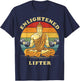 Enlightened Lifter Funny Workout Gym Weightlifting Lifting T-Shirt - T-Shirt | Navy