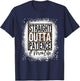 Bleached Straight Outta Patience Mom Life Mama Mother's Day T-Shirt - T-Shirt | Navy