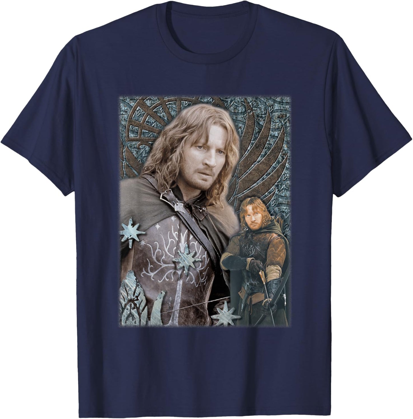 NEW LINE CINEMA Lord of the Rings Faramir -Adults Black Small T-Shirt - T-Shirt | Navy