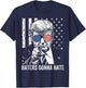 Amazing Patriot -Adults Funny Haters Gonna Hate President Donald Trump Middle Finger - Black, Small T-Shirt - T-Shirt | Navy