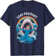 Stay Positive Wildlife Shark Lover Ocean Sea Swimmer Diver T-Shirt - T-Shirt | Navy