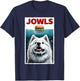 Funny Samoyed and Hamburger Parody Jowls Dog Lover T-Shirt - T-Shirt | Navy