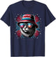 Women Ameowica Funny Patriotic Cat Meowica 4th of July T-Shirt - T-Shirt | Navy