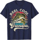 Reel Cool Grandpa Fishing Vintage Retro Father's Day Men Dad T-Shirt - T-Shirt | Navy