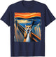 The Scream Cat Parody for Kitty Cat Lover Cat Mom Cat Dad T-Shirt - T-Shirt | Navy
