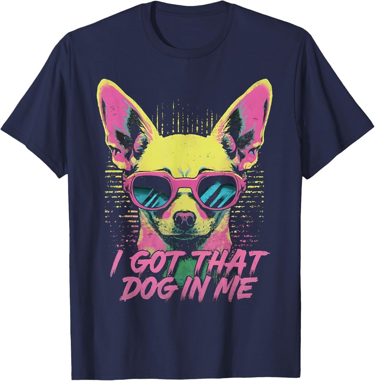 I got that DOG in me - Chihuahua - Retro Vintage Style Men Women Kids T-Shirt - T-Shirt | Navy