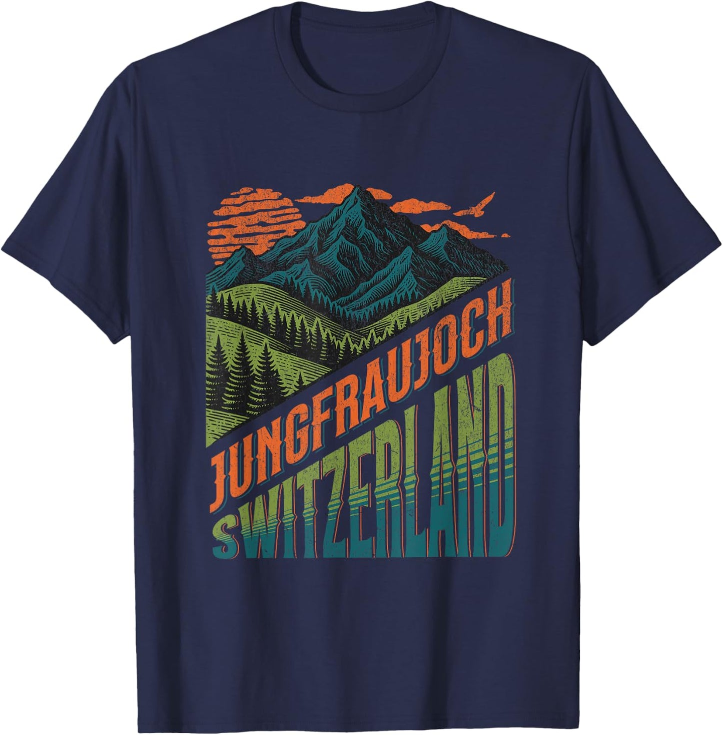 Switzerland Jungfraujoch Souvenir / Jungfraujoch T-Shirt - T-Shirt | Navy