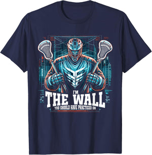 Funny Lacrosse Lacrosse Goalie Lax Goalie Goalkeeper T-Shirt - T-Shirt | Navy