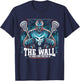 Funny Lacrosse Lacrosse Goalie Lax Goalie Goalkeeper T-Shirt - T-Shirt | Navy
