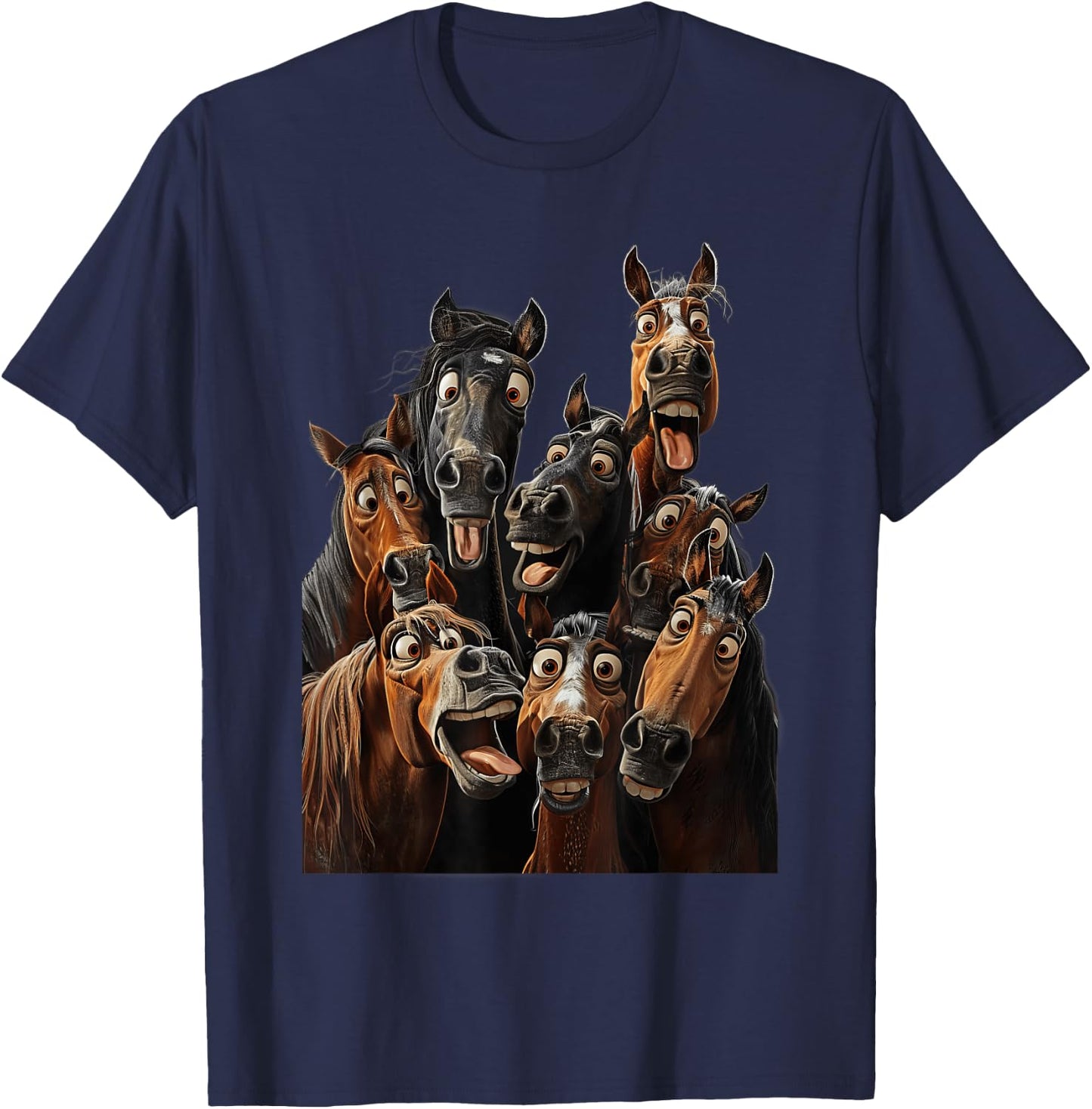 Crazy Horses T-Shirt - T-Shirt | Navy