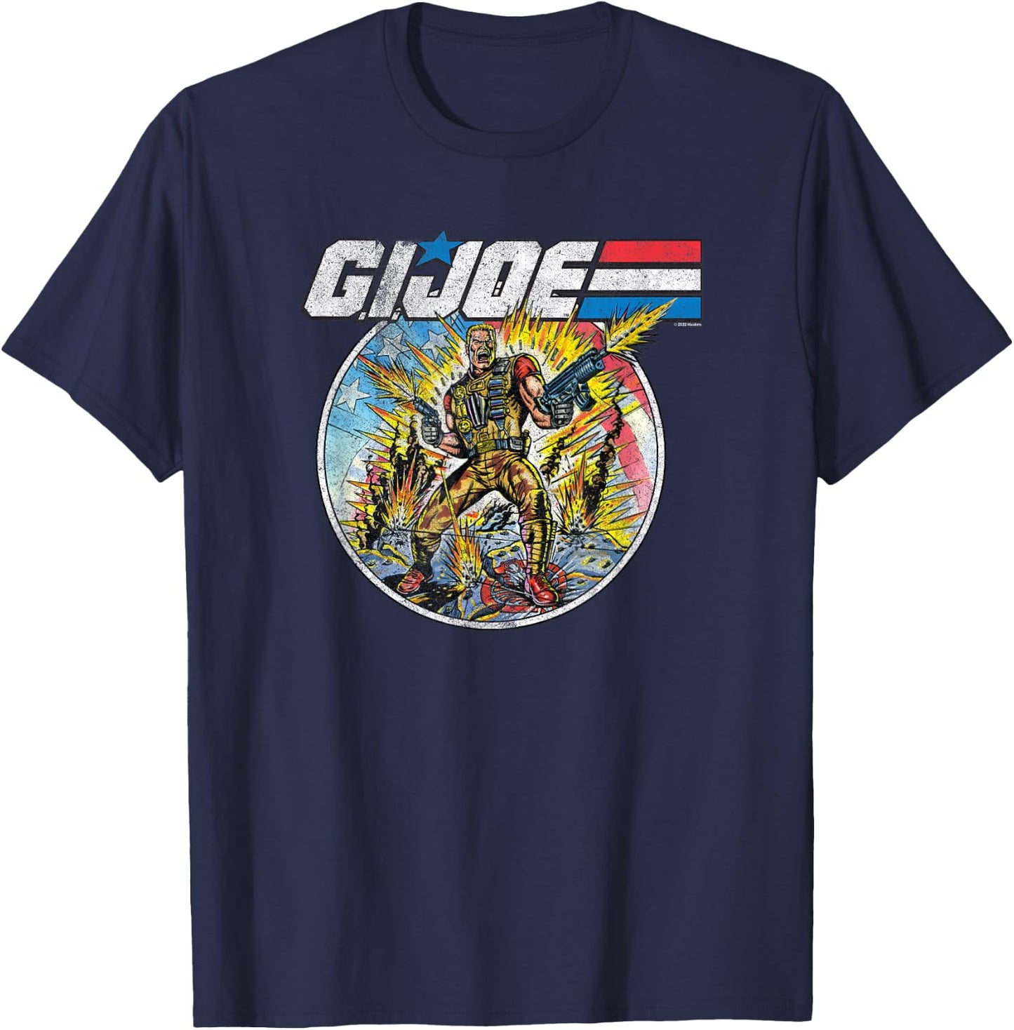 G.I. Joe A Real American Hero Vintage War Portrait T-Shirt - T-Shirt | Navy