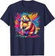 Cool Prairie Dog On Colorful Painted Prairie Dog Men Women Kids T-Shirt - T-Shirt | Navy