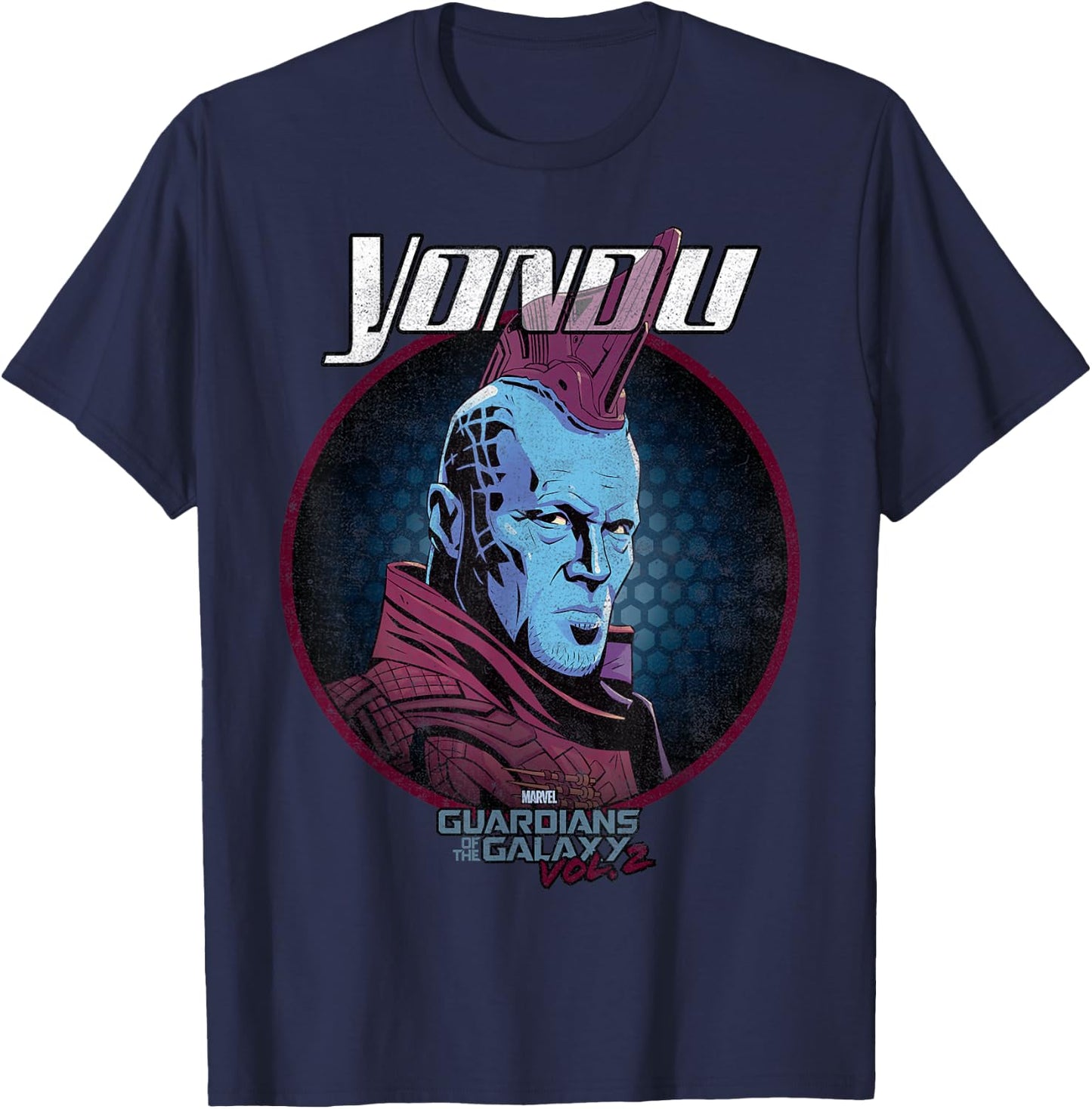 Marvel Guardians of the Galaxy Vol 2 Yondu Rock Vintage T-Shirt - T-Shirt | Navy