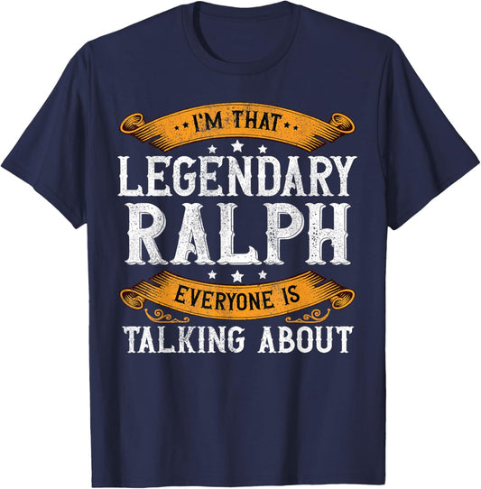 Ralph Personal Name Funny Ralph First Name T-Shirt - T-Shirt | Navy