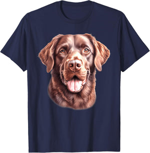 Chesapeake Bay Retriever Dog Portrait T-Shirt - T-Shirt | Navy