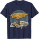 Huiibao Adult Retro Trucking Snowman And The Bandit - Black, Small T-Shirt - T-Shirt | Navy