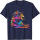 DJ Capybara Beatmaker Turntable DJ Capybara EDM Techno T-Shirt - T-Shirt | Navy