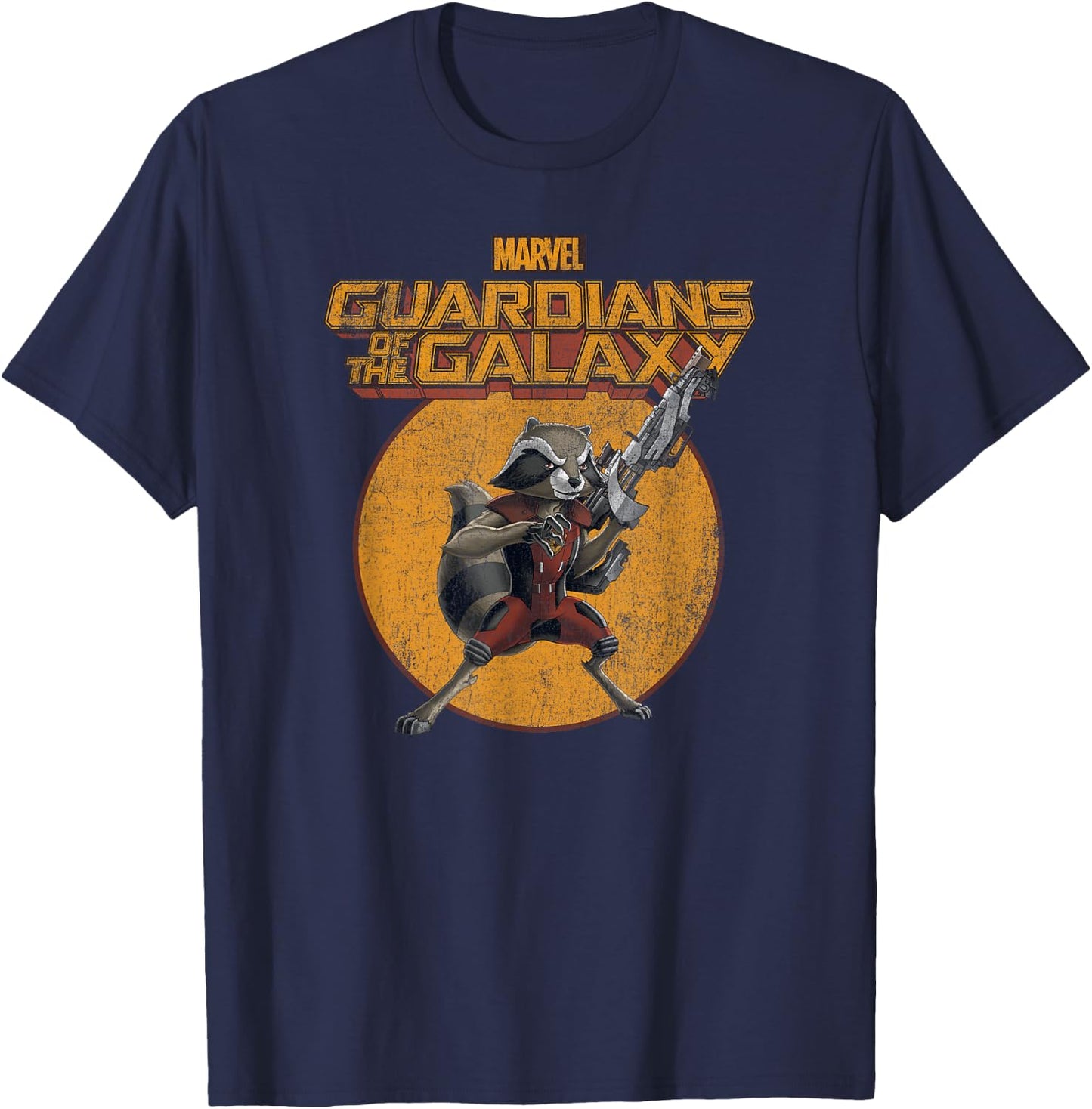 Marvel Guardians of The Galaxy Vintage Comic Rocket Small T-Shirt - T-Shirt | Navy