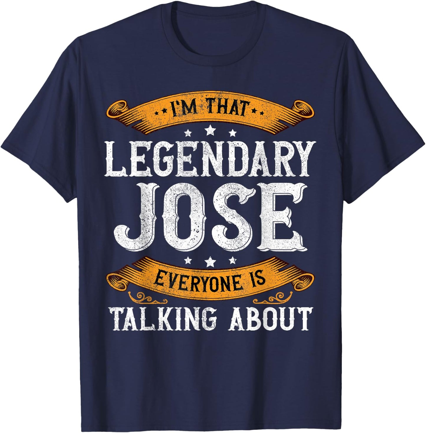 Jose Personal Name Funny Jose First Name T-Shirt - T-Shirt | Navy