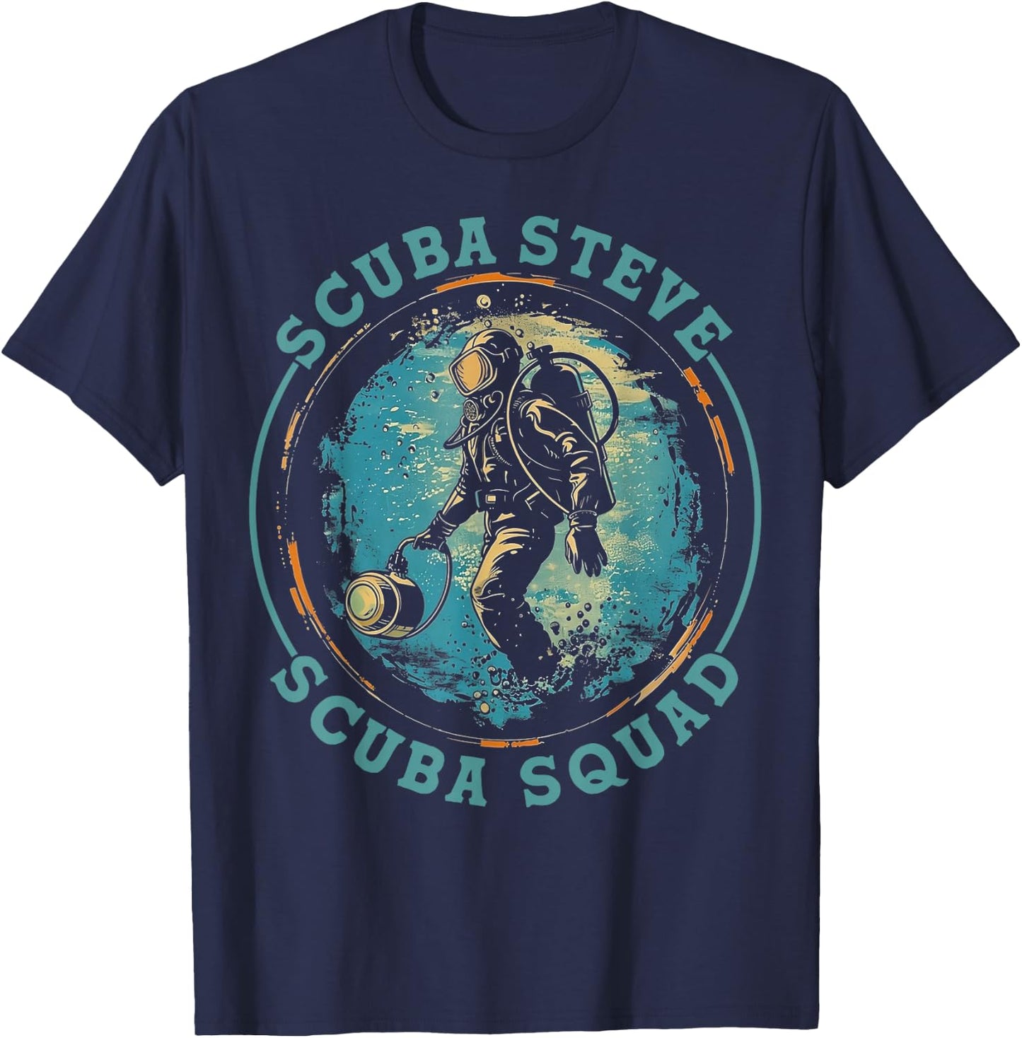 Scuba Squad Seal Steve Shirt Funny Scuba Diving T-Shirt - T-Shirt | Navy