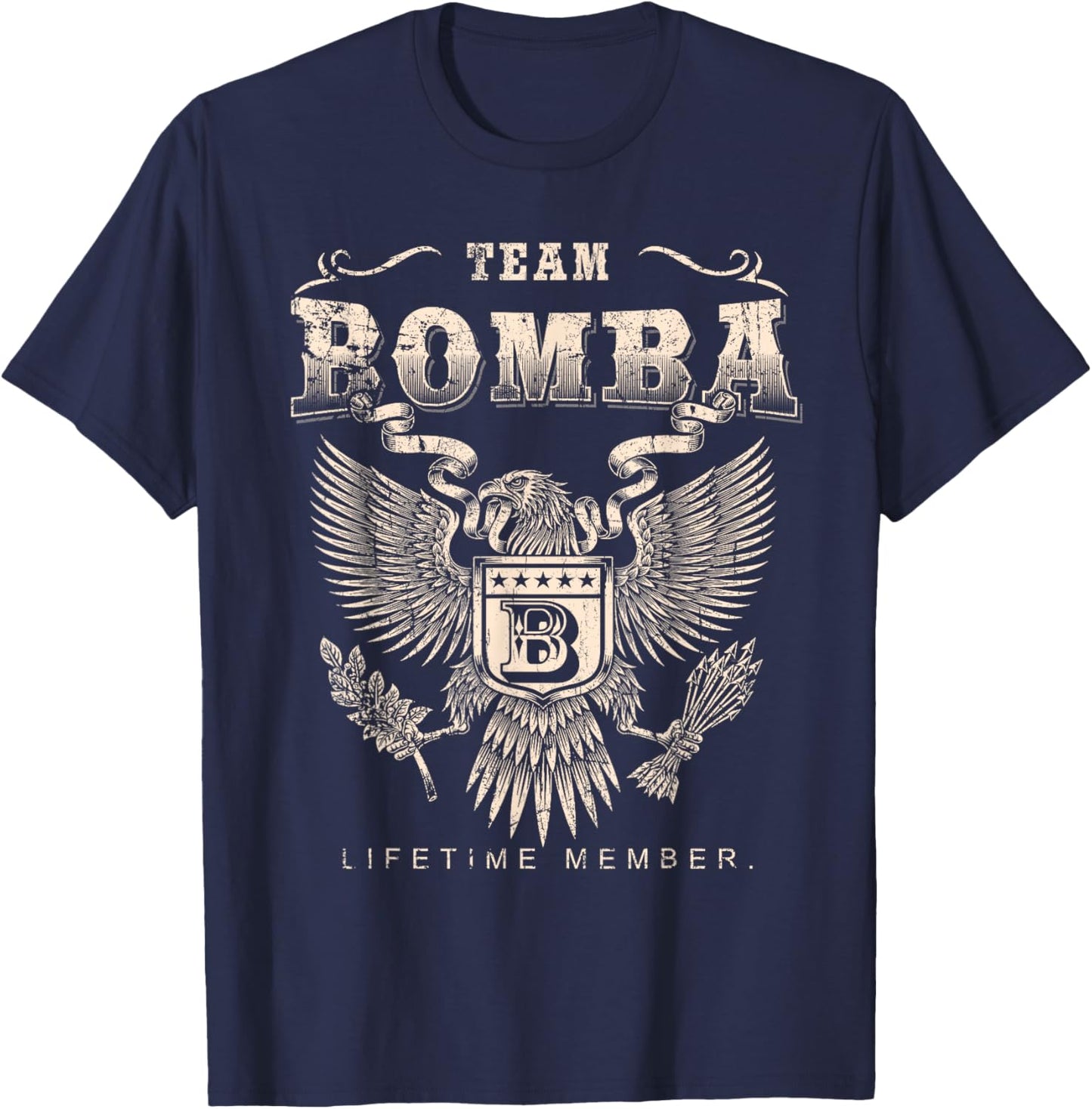 Team Bomba Lifetime Member - Bomba Name T-Shirt - T-Shirt | Navy