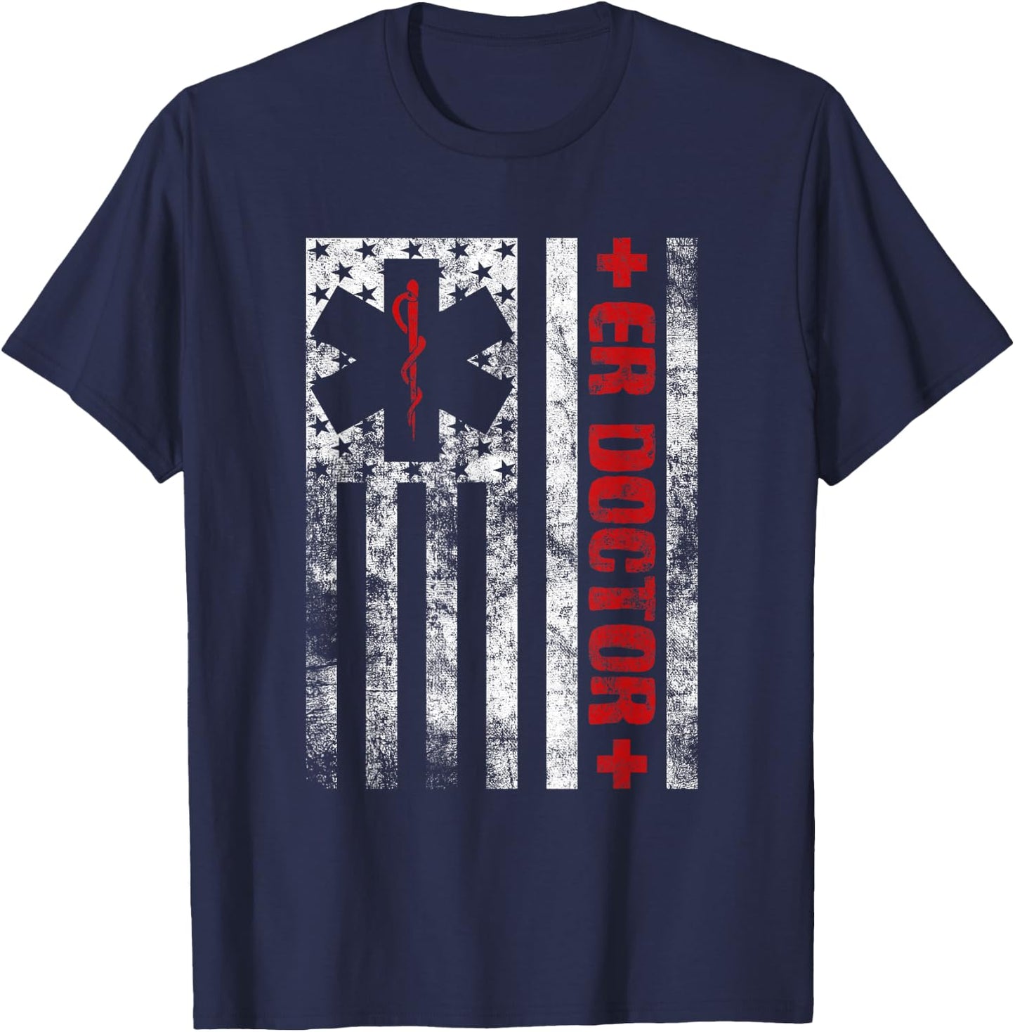 Emergency Department Emergency Medicine Physician ER Doctor T-Shirt - T-Shirt | Navy