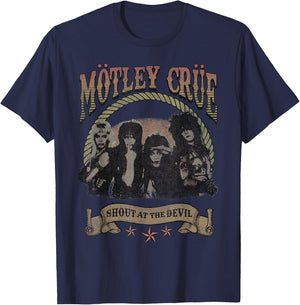 Mötley Crüe Western Brown T-Shirt - T-Shirt | Navy