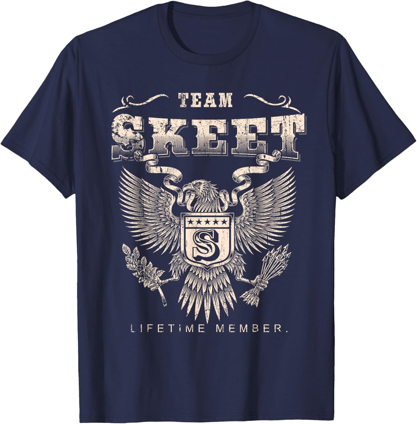 Team Skeet Lifetime Member - Skeet Name T-Shirt - T-Shirt | Navy